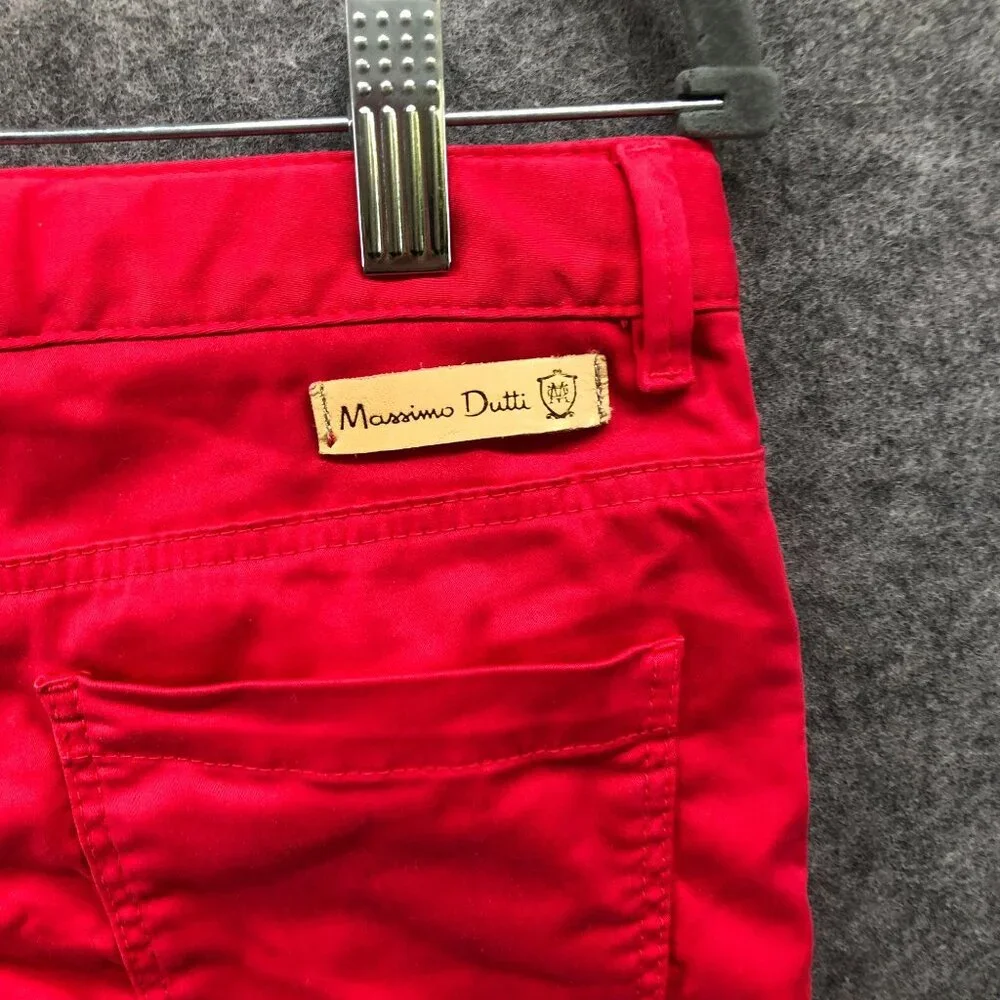 Massimo Dutti Girls 13/14 Skinny Jeans Red‎ Adjustable Waist Chino Pant Youth